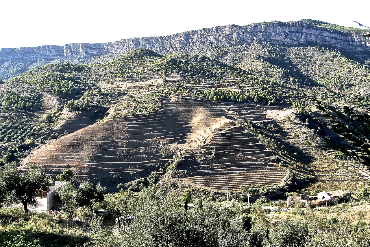 La Solana seen from across the valley, looking north