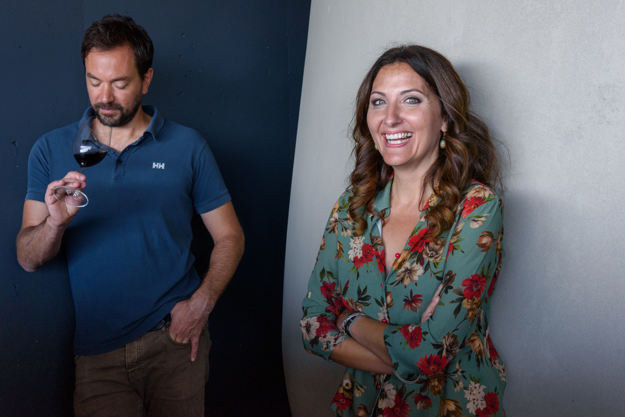 Rafa de Haan and Nuria Altes in their new cellar. 