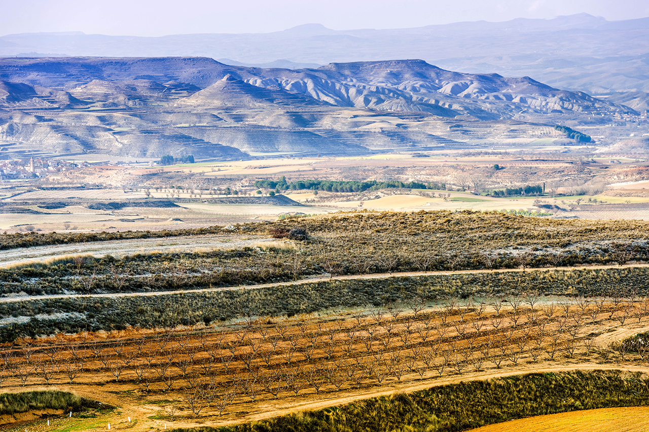 View of the Sierra de Santa Cruz