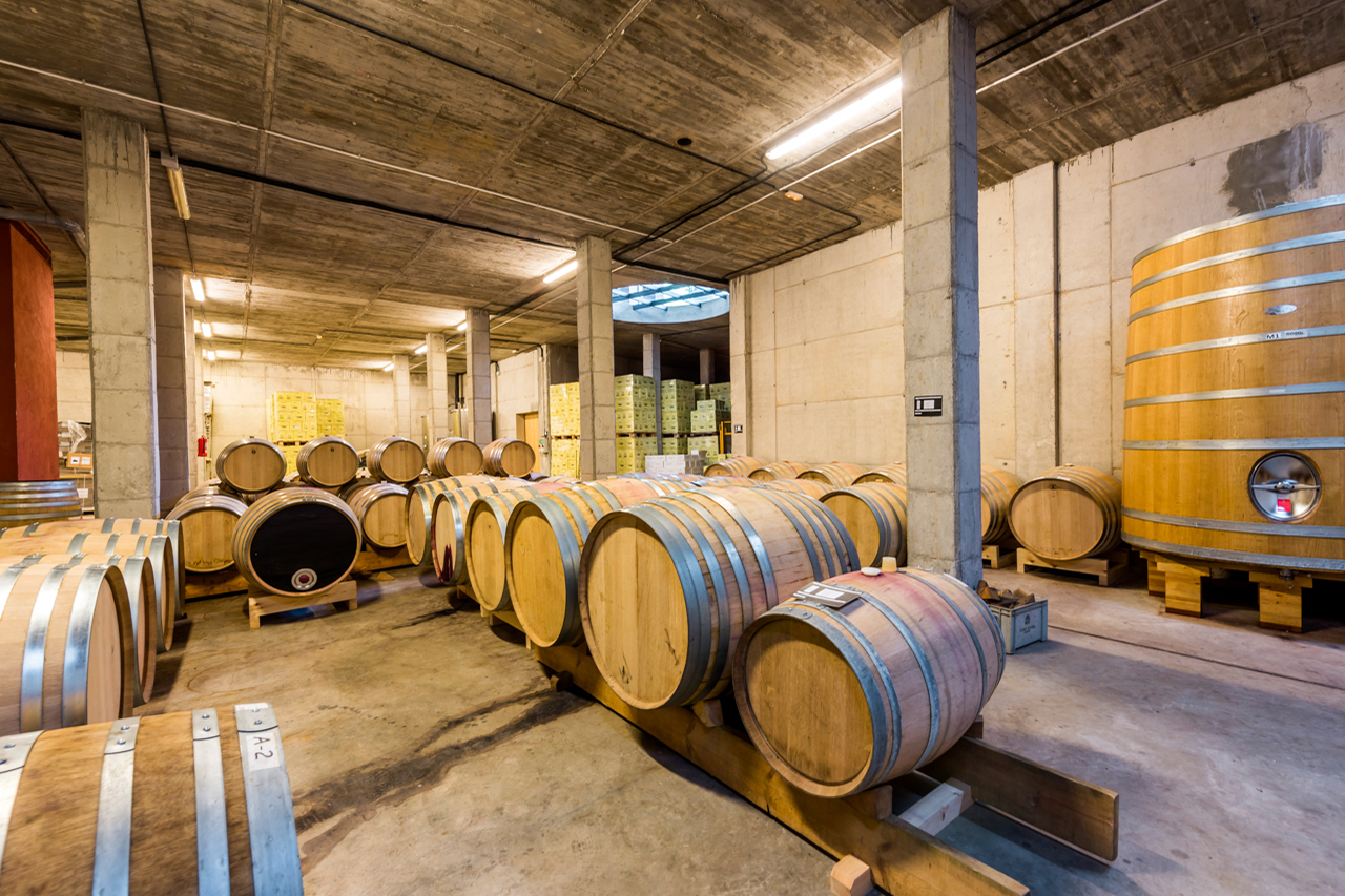 The cellars of Conreria d'Scala Dei